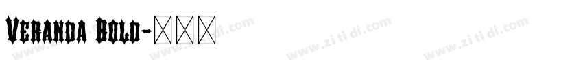 Veranda Bold字体转换